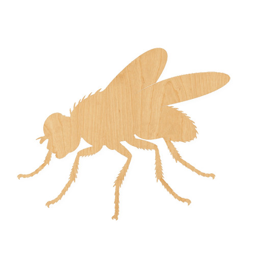 Fly Wood Cutout for Crafts, Unfinished Baltic Birch Craft Shape