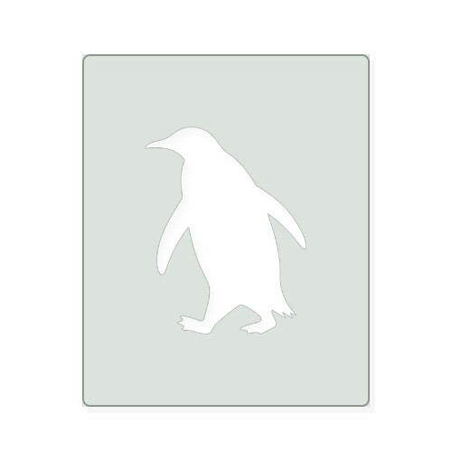 Emperor Penguin Reusable Mylar Stencil, 10 mil Plastic Paint Stencil for Crafts and Decor