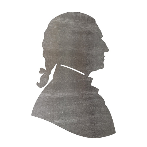 George Washington Steel Cutout Shape, Raw Metal Wall Art and Craft Supply