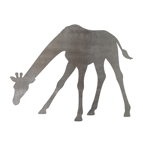Giraffe 4 Steel Cutout Shape, Raw Metal Wall Art and Craft Supply