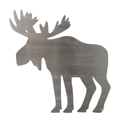 Moose 3 Steel Cutout Shape, Raw Metal Wall Art and Craft Supply