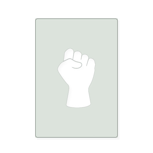 Fist Reusable Mylar Stencil, 10 mil Plastic Paint Stencil for Crafts and Decor