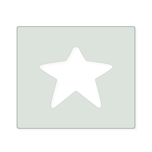 Five Point Star Reusable Mylar Stencil, 10 mil Plastic Paint Stencil for Crafts and Decor