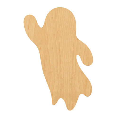 Ghost 6 Wood Cutout for Crafts, Unfinished Baltic Birch Craft Shape