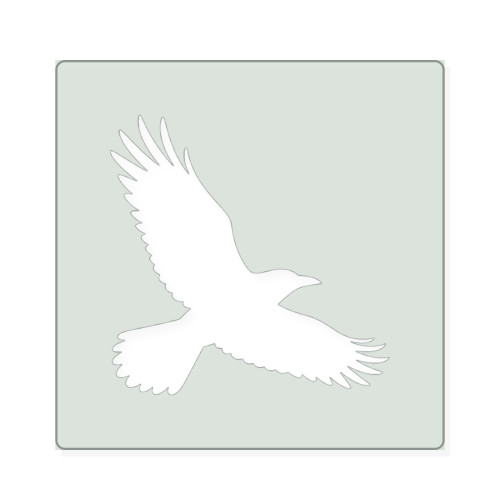 Flying Crow Reusable Mylar Stencil, 10 mil Plastic Paint Stencil for Crafts and Decor