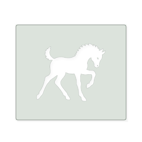 Foal 1 Reusable Mylar Stencil, 10 mil Plastic Paint Stencil for Crafts and Decor
