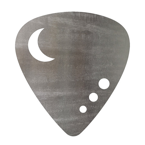 Guitar Pick Steel Cutout Shape, Raw Metal Wall Art and Craft Supply