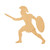 Gladiator Wood Cutout for Crafts, Unfinished Baltic Birch Craft Shape