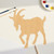 Goat 2 Wood Cutout for Crafts, Unfinished Baltic Birch Craft Shape