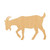 Goat 3 Wood Cutout for Crafts, Unfinished Baltic Birch Craft Shape