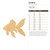 Goldfish Wood Cutout for Crafts, Unfinished Baltic Birch Craft Shape