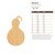 Gourd 2 Wood Cutout for Crafts, Unfinished Baltic Birch Craft Shape