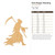 Grim Reaper Standing Wood Cutout for Crafts, Unfinished Baltic Birch Craft Shape