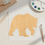 Grizzly Bear 2 Wood Cutout for Crafts, Unfinished Baltic Birch Craft Shape