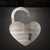 Heart Lock Steel Cutout Shape, Raw Metal Wall Art and Craft Supply
