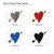 Heart With Arrow Steel Cutout Shape, Raw Metal Wall Art and Craft Supply