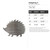Hedgehog 3 Steel Cutout Shape, Raw Metal Wall Art and Craft Supply