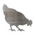 Hen 1 Steel Cutout Shape, Raw Metal Wall Art and Craft Supply
