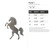 Horse 1 Steel Cutout Shape, Raw Metal Wall Art and Craft Supply