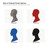 Human Head Steel Cutout Shape, Raw Metal Wall Art and Craft Supply