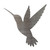 Hummingbird 5 Steel Cutout Shape, Raw Metal Wall Art and Craft Supply