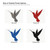 Hummingbird 5 Steel Cutout Shape, Raw Metal Wall Art and Craft Supply