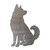 Husky Steel Cutout Shape, Raw Metal Wall Art and Craft Supply