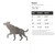 Hyena Steel Cutout Shape, Raw Metal Wall Art and Craft Supply