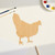 Hen 3 Wood Cutout for Crafts, Unfinished Baltic Birch Craft Shape
