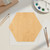 Hexagon 2 Wood Cutout for Crafts, Unfinished Baltic Birch Craft Shape