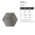 Hexagon 2 Steel Cutout Shape, Raw Metal Wall Art and Craft Supply