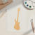 Guitar 3 Wood Cutout for Crafts, Unfinished Baltic Birch Craft Shape