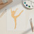 Gymnast Wood Cutout for Crafts, Unfinished Baltic Birch Craft Shape