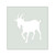 Goat 2 Reusable Mylar Stencil, 10 mil Plastic Paint Stencil for Crafts and Decor