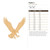 Hawk 2 Wood Cutout for Crafts, Unfinished Baltic Birch Craft Shape