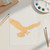 Hawk 3 Wood Cutout for Crafts, Unfinished Baltic Birch Craft Shape