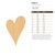 Heart 4 Wood Cutout for Crafts, Unfinished Baltic Birch Craft Shape