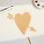 Heart Arrow Wood Cutout for Crafts, Unfinished Baltic Birch Craft Shape