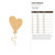 Heart Balloon Wood Cutout for Crafts, Unfinished Baltic Birch Craft Shape