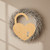 Heart Lock Wood Cutout for Crafts, Unfinished Baltic Birch Craft Shape