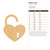 Heart Lock Wood Cutout for Crafts, Unfinished Baltic Birch Craft Shape