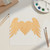 Heart With Wings Wood Cutout for Crafts, Unfinished Baltic Birch Craft Shape