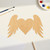Heart With Wings Wood Cutout for Crafts, Unfinished Baltic Birch Craft Shape