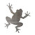 Jumping Frog Steel Cutout Shape, Raw Metal Wall Art and Craft Supply