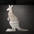 Kangaroo 2 Steel Cutout Shape, Raw Metal Wall Art and Craft Supply