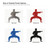 Karate Man Steel Cutout Shape, Raw Metal Wall Art and Craft Supply