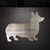 Corgi Steel Cutout Shape, Raw Metal Wall Art and Craft Supply