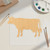 Cow 3 Wood Cutout for Crafts, Unfinished Baltic Birch Craft Shape