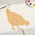 Hen 1 Wood Cutout for Crafts, Unfinished Baltic Birch Craft Shape