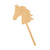 Hobby Horse Wood Cutout for Crafts, Unfinished Baltic Birch Craft Shape